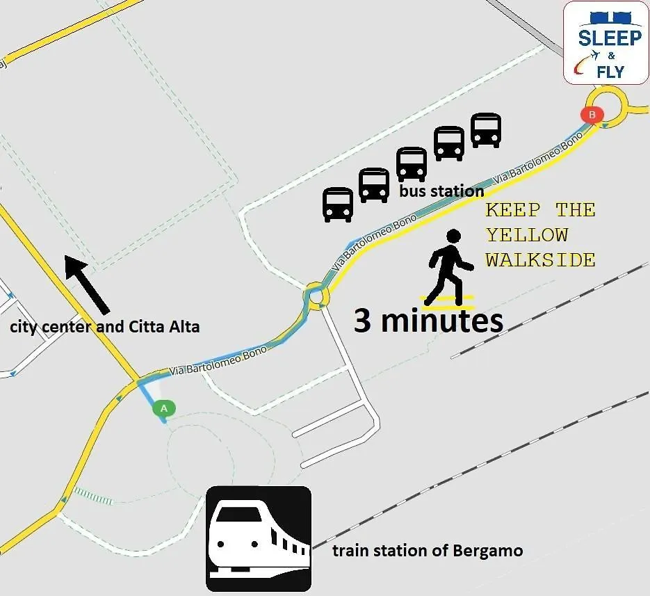 Sleep & Fly Bgy Airport-Station-Center Apartment Bergamo